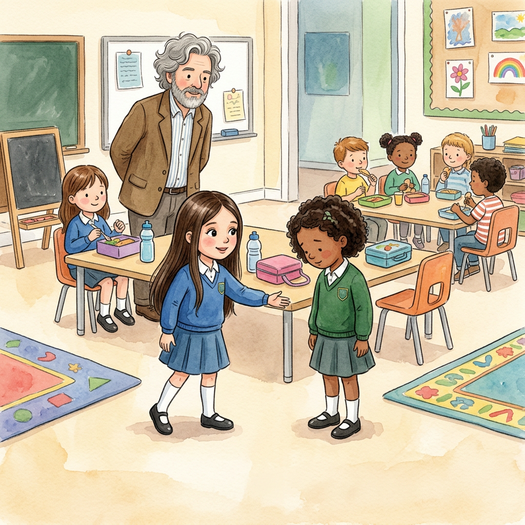 Cover of Poppy makes a new friend at school