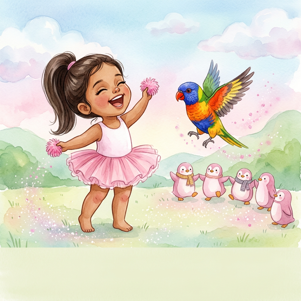 Cover of Yasmine and Rio dance with pink penguins!